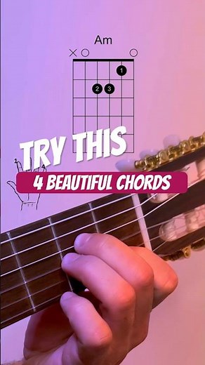 4 Beautiful Chords #guitarlesson