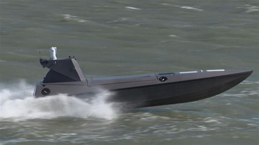Sky's Deborah Haynes hears how business has grown "exponentially" for maritime tech firm Kraken - a company which specialises in uncrewed surface vessels.