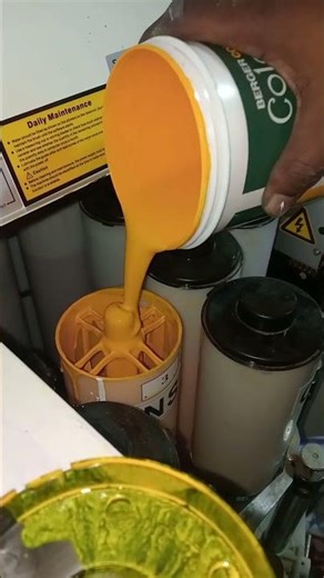 Behind the Scenes: 🤫 Refilling the Color Machine with Raw Chemicals!#Shorts #PaintMachine #tech