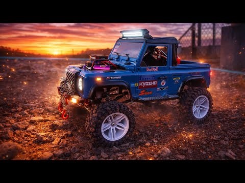 Epic RC Off-Road Crawler Adventure | Extreme 4x4 RC Truck Climbing Rocks at Sunset