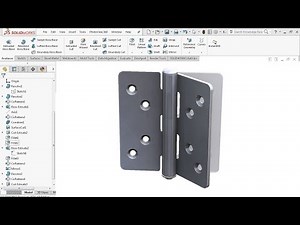 Sheet Metal Hinge - SolidWorks