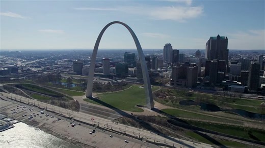 The Gateway Arch, St. Louis: Drone views of mid-century marvel