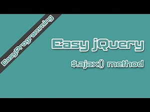 Easy jQuery - AJAX - Get data with the $.ajax() Method (15)