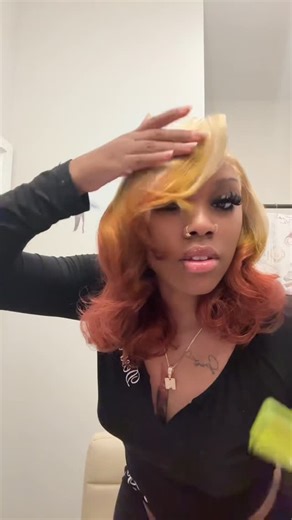 Mimi So Prettyy Versatile Stylist 🧡 on Instagram: "Style my hair with me 🫶🏽 Color by Me of course ✨ it was given Keyshia Cole😂🥰🥰 #columbushairstylist #explorepage #614hair #frontalinstall #wiginstall #columbusbraider #colorhair #colorwigsunits #keyshiacole #bob #bobwig #glorillapimp #glorilla #queenleora"