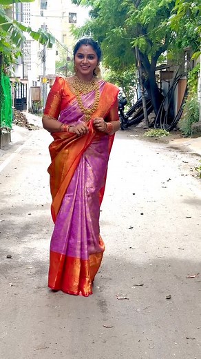 13K views · 288 reactions | Premium quality bridal silk saree lavender with red … for bookings -9941147444 Rs -1499/- free shipping | FameBazaar.com -Wow New Sarees | Facebook