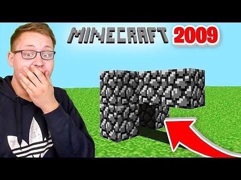 We're playing THE FIRST MINECRAFT VERSION 🤣 (2009)