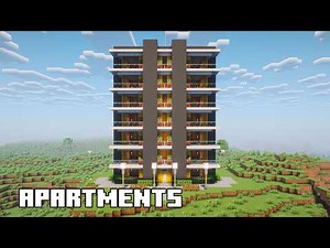 Minecraft: How to Build a Modern Apartments | Tutorial