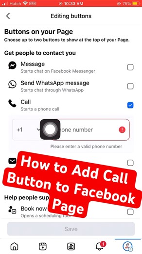 How to Add Call Button to Facebook Page📲 #facebook #tipsandtricks #tutorial #howto