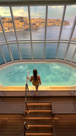 Relaxation with a view like this in Valletta, Malta? 😍 Unwind in one of MSC World Europa’s whirlpools for breathtaking views on your next Mediterranean itinerary. https://bit.ly/45Fi2P2 #MSCCruises | MSC Cruises