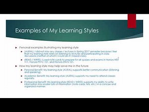 Learning Styles (VARK) Presentation
