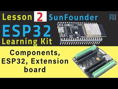 E620 ESP32 Tutorial 2 - What's ESP32, Camera Extension Board, unboxing SunFounder's ESP32 IoT kit