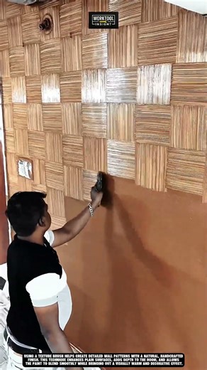 Creating wall texture patterns using Work Tool Texture Brush #tool #worktool