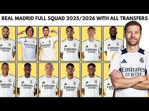 REAL MADRID FULL SQUAD 2025/2026 WITH ALL TRANSFERS