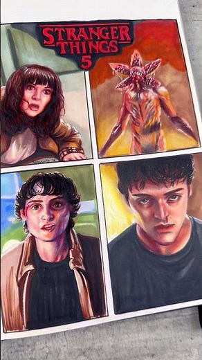Stranger Things 5 Fan Art | From Sketch to Final Illustration