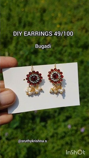 DIY EARRINGS 49/100 ❤️ #diy #youtubeshorts #shorts