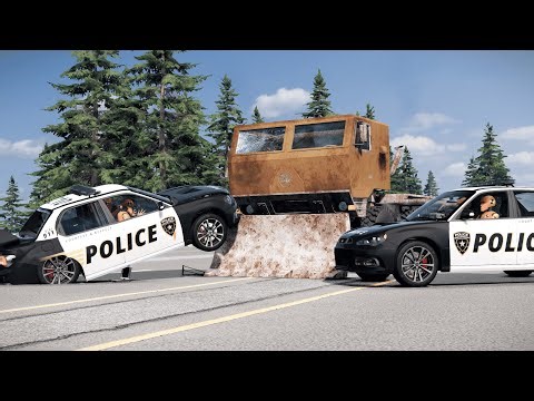 Epic Police Chases & Crashes #2 - BeamNG drive | Sevenshift