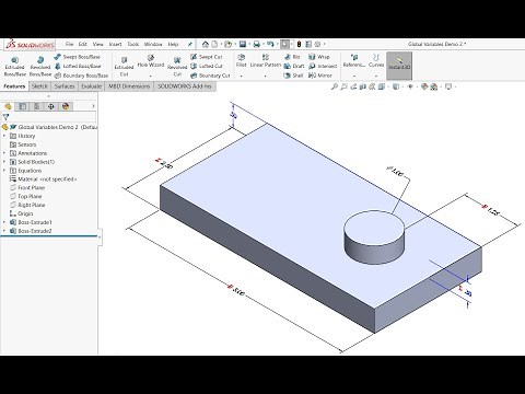 SolidWorks - Setting Up Global Variables