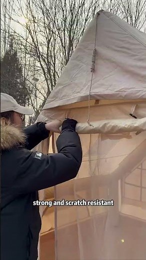 Easy setup inflatable tent for family camping