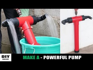 How To Make A Water Pump Using PVC Pipe | Very Simple Diy Water Pump | DIY