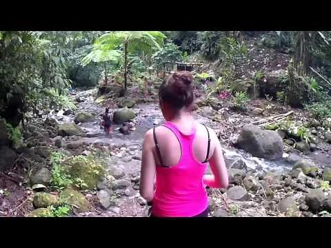 Les gorges de la falaise et leurs cascades. Ajoupa-Bouillon, Martinique
