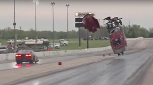 Watch This 4,000-HP Corvette Dragster Take Flight and Crash