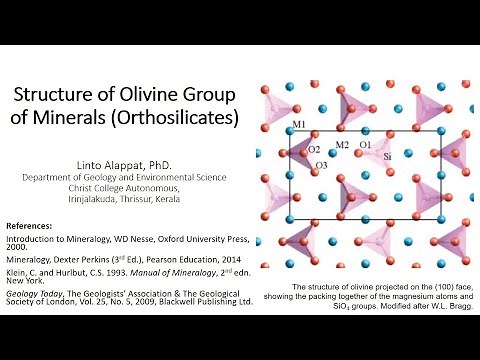 Structure of Olivine Group of Minerals
