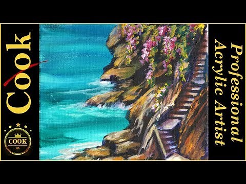 How to Paint Rocks to Look Underwater Acrylic Painting Tutorial for Beginner Advanced Artists