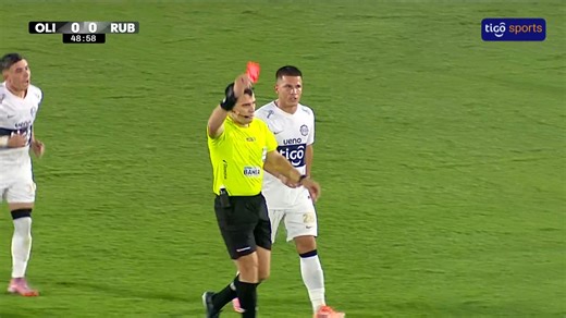 🟥¡EXPULSADO SEBAS FERREIRA! Tras la revisión en el VAR, Derlis López mostró la tarjeta roja al atacante del Decano. #AperturaAPF2026 | Tigo Sports PY