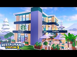 Restaurant Tycoon 3 | FANCY Starbucks Exterior Build (Tutorial) | Roblox