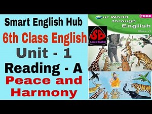 #English #Lesson #TSboard Peace and Harmony Unit - 1/Reading - A/6th class English