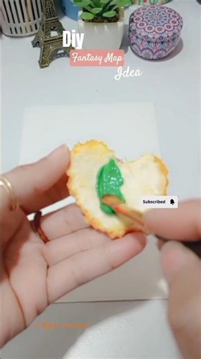 Diy Fantasy Map #diy #ytshorts #youtube #craft #shorts #easy @AynaCreation1 #tonniartandcraft #yt