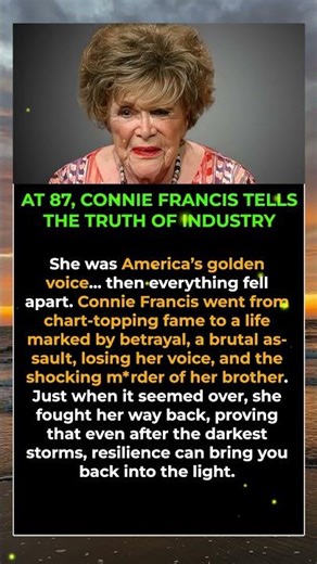 At 87, Connie Francis Tells The Truth of the Industry #shorts
