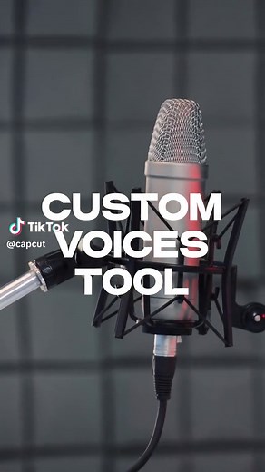 Create Custom Voiceovers Easily with CapCut's Custom Voices Tool