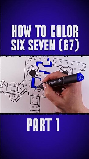 67 (Six Seven) New Coloring Pages🎨 | How to Color Six Seven From Steal A Brainrot | part 1