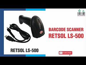 Barcode Scanner Retsol LS500 Laser RetsolLS500 How To Use Barcode Scanner in Billing Excel Inventory