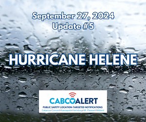 ‼️ 12:45 UPDATE (9/27/2024) - Tornado Watch has been cancelled. - Flood Warning has been extended to 09/27/2024 @ 2:00 PM. - Hurricane Helene has now pushed north out of Cabarrus County. We anticipate minimal additional rainfall to our area. The winds will continue to subside throughout the rest of today. - We will continue to see possible flooding in county as a result of water traveling through the creeks, streams and rivers towards Cabarrus County throughout the rest of today. Road Closures/F