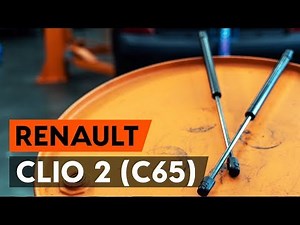How to replace Renault Clio II tailgate gas springs