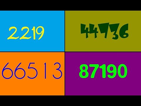 Colorful Numbers 1 to 100000 [HD]