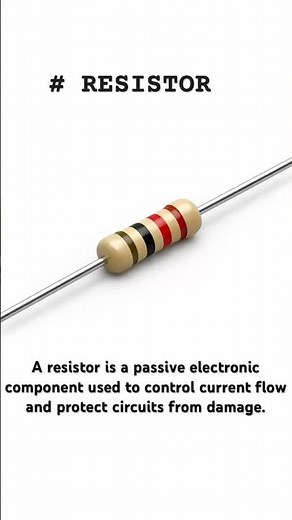 🔌 Resistor Explained | Basic Electronics for Beginners