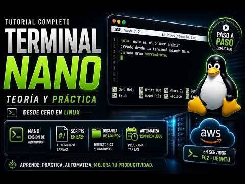 Aprende Nano en Linux desde CERO 🚀 | Edita, Automatiza y Crea Scripts en la Terminal
