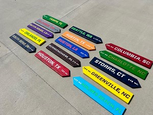 Directional Signs - Beach Signs - Tiki Signs - Arrow Signs - Destination Signs - Etsy