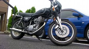 SR400 初心者の(練習)キックスタートでケッチン喰らってみた