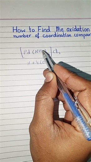 how to find the oxidation number of coordination compounds #shorts #viral #shortvideo