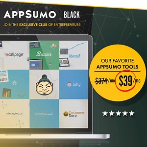 It’s like a “Netflix for Entrepreneurs” and gives you access to over 10 advanced marketing tools (all with 4.5 ★ reviews) for less than $40 bucks! If this helps you land just one extra customer it will pay for itself! Check it out here 👉 https://goo.gl/VPoyvB | AppSumo