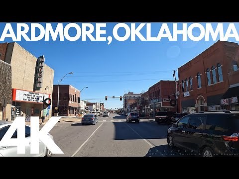 [4K] Ardmore, Oklahoma - Main street, Downtown & Drive around the town @ Ardmore. #ardmore #oklahoma