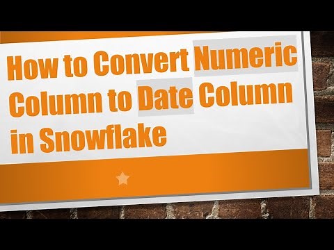 How to Convert Numeric Column to Date Column in Snowflake