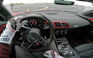 【4K第一视角】驾驶奥迪 R8GT & RS3 Performance 场地飘逸_哔哩哔哩_bilibili