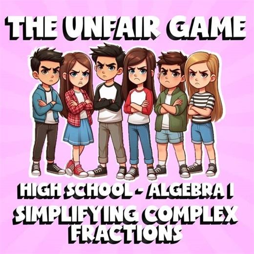 Simplifying Complex Fractions THE UNFAIR GAME - No Prep Algebra 1 Math Review