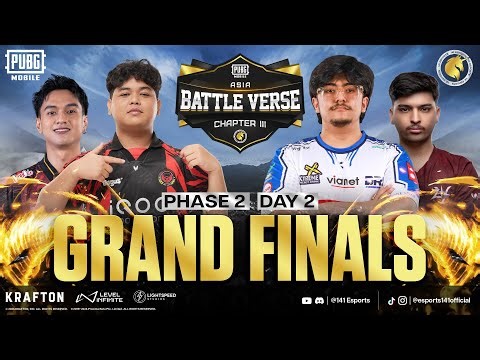 PUBGM BATTLE VERSE ASIA CHAPTER III | PHASE 2 Finals Day 2 | FT. #AE #BTR #4T #RRQ #BOOM #DRS