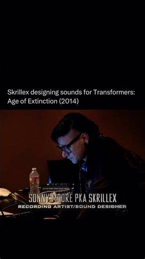 Skirillex designing sounds for Transformers 🤯 (2014) #skrillex #edm #electronicmusic #transformers